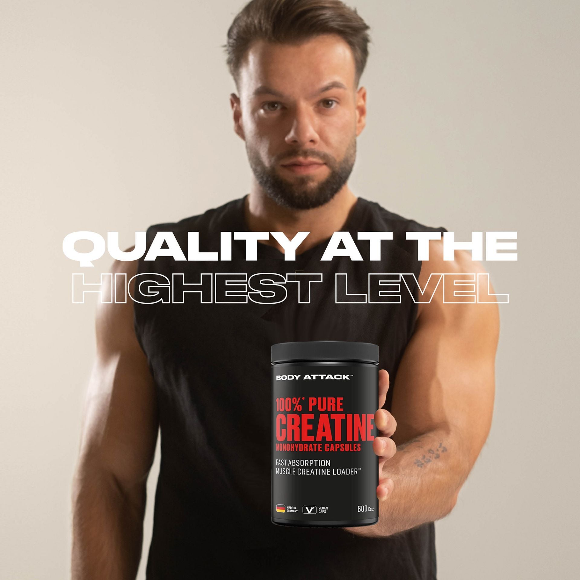 BODY ATTACK - 100% Pure Creatine 500g benefits 2