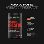 BODY ATTACK - 100% Pure Creatine 500g benefits