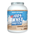 BODY ATTACK - 100% Whey Protein 2.3KG cookies and cream