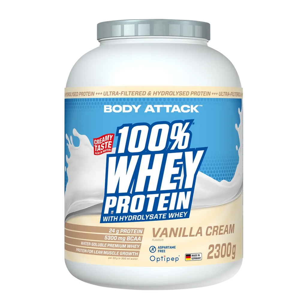 BODY ATTACK - 100% Whey Protein 2.3KG vanilla cream