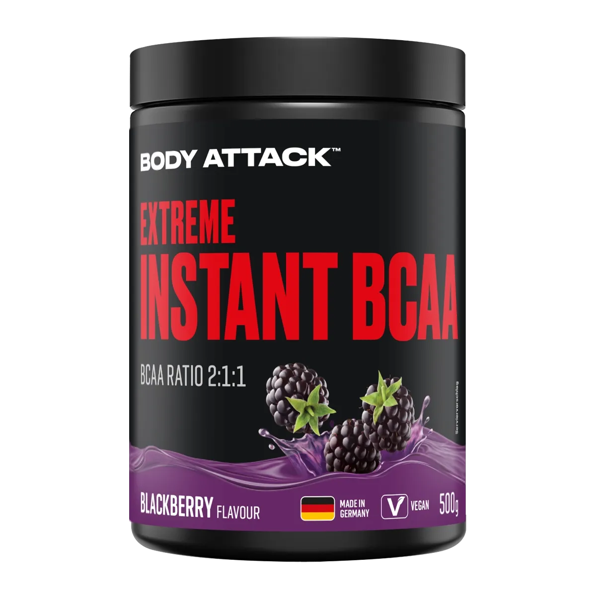 BODY ATTACK - Extreme Instant BCAA 500g blackberry
