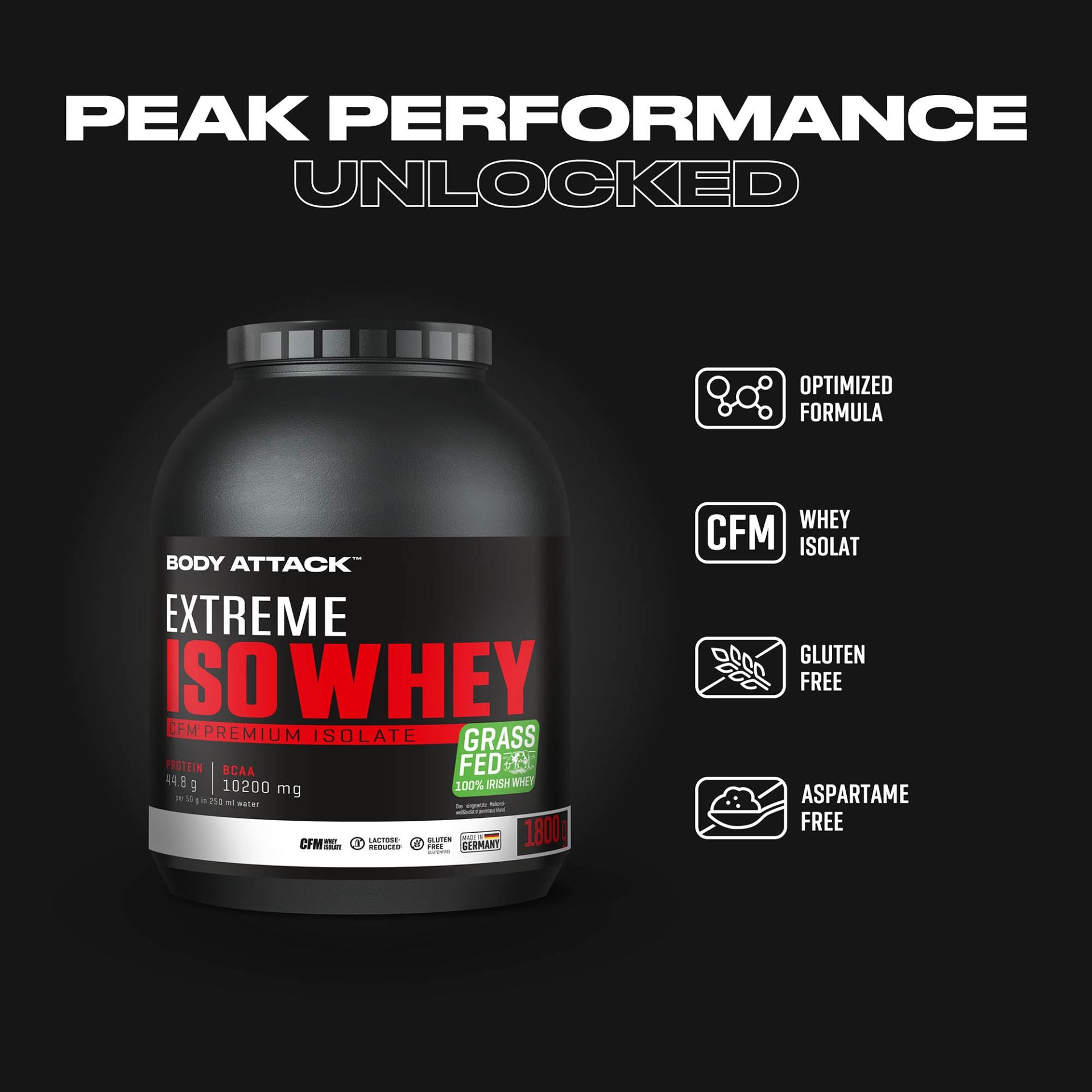 BODY ATTACK - Iso Whey 1.8KG benefits 2